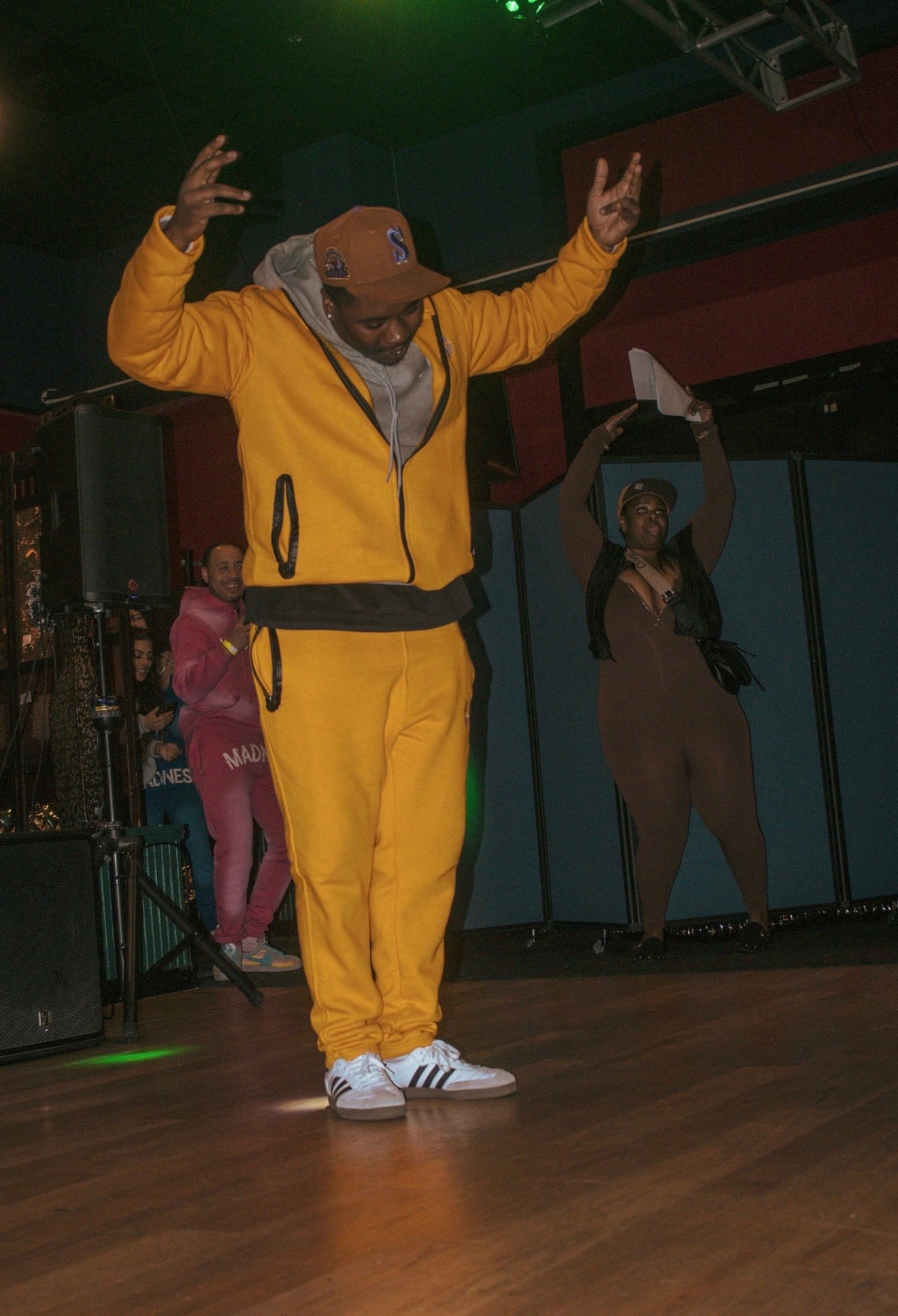 Embroidered Yellow Tech Fleece